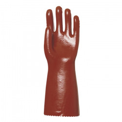 PVC rukavica 40 cm, crvena, vel. 10