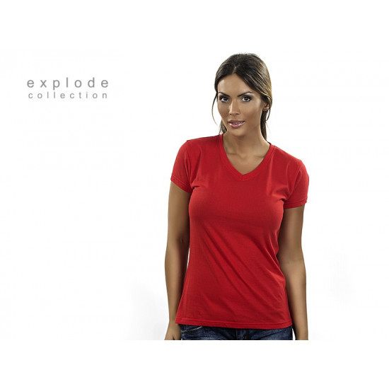 VIOLA - Ženska pamučna majica sa V-izrezom